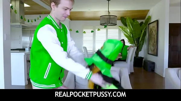 RealPocketPussy -FreeUse Petite Teen Step Daughter Is A Fuck Toy For step Dad & step Brother On St. Patrick's Day