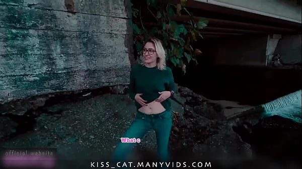 Public Agent fuck Russian Teen in Doggy Under the Bridge with Cum Swallow