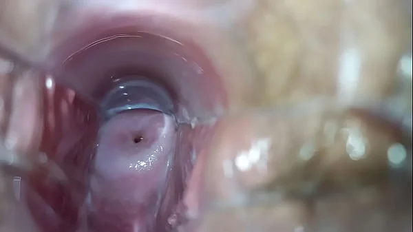 Orgasm inside pussy close-up