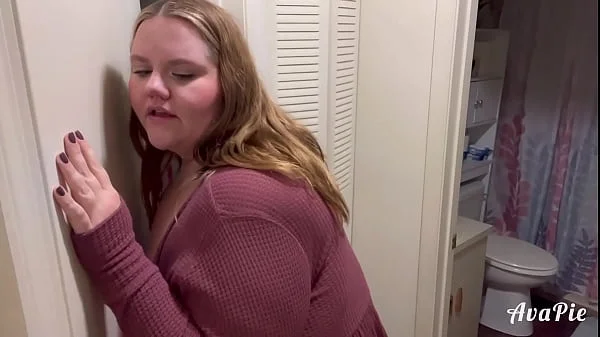 Caught and creampied BBW roommate