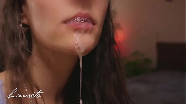 Too Much Sperm In Her Mouth. Gorgeous Cum Load Compilation - Amateur Lanreta