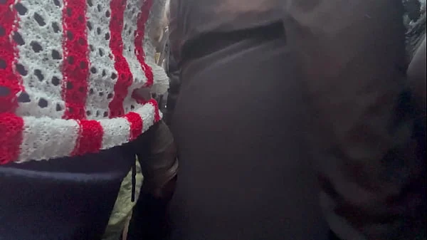 Cougar MILF rubbing ass on BBC at concert