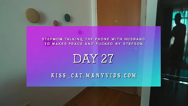 DAY 26 - Step mom come to Step son after fight with husband for ONS and fucked in share bed