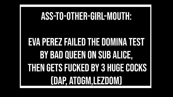 Ass To other girl mouth : Eva PEREZ failed her domina test, then got fucked by 3 huge cocks (DAP, ATOGM, ATM, lezdom, hard spanking, lez bully, spitting, foot worship) OB322