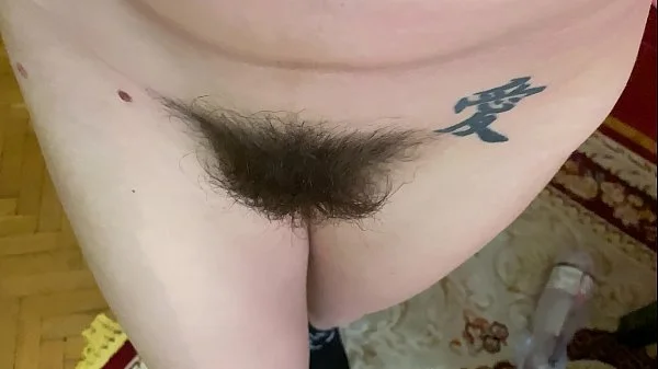 extreme close up on my hairy pussy huge bush 4k HD video hairy fetish