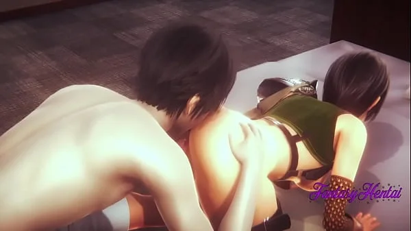 Final Fantasy VII Hentai 3D - Yuffie Cunnilingus, blowjob and fucked - Japanese manga anime porn