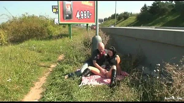 Naughty Couple Public Sex Roadside