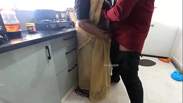 Tamil maid got fucked in kitchen