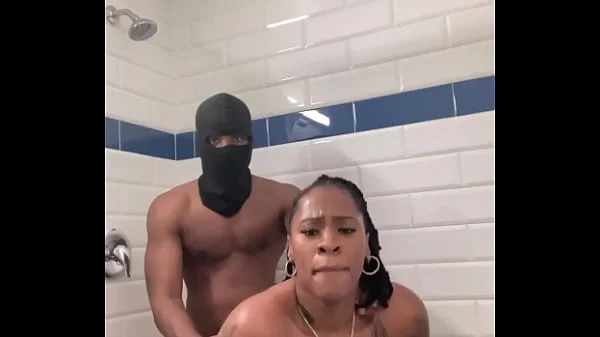 Busty chick Marrijanee gets fucked in her ass in shower!