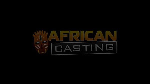 African Casting - Big Tits Ebony Model Gives Booty To White Cock Producer