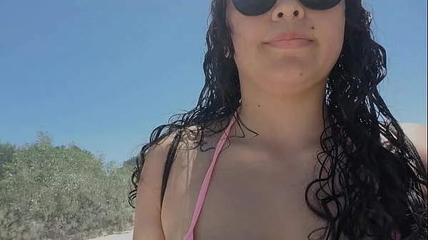 Sexy Latina Squirts With Internal Cumshot Outdoors