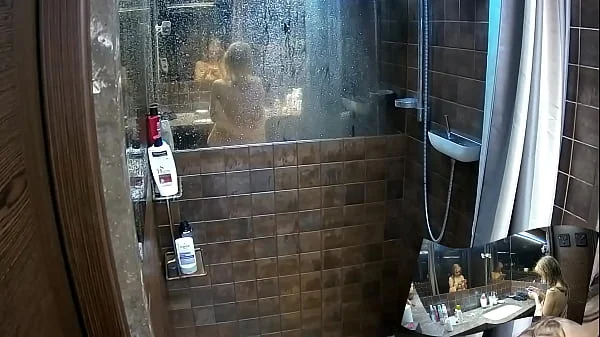 Voyeur Shower bathroom - 2 girlfriend showering together