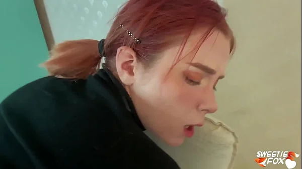 Man Facefuck, Rough Pussy Fuck of Obedient Redhead and Cum on Tits