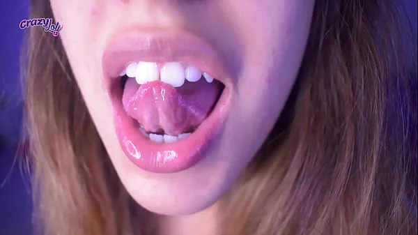 Long tongue- spit, licking and sucking my fingers