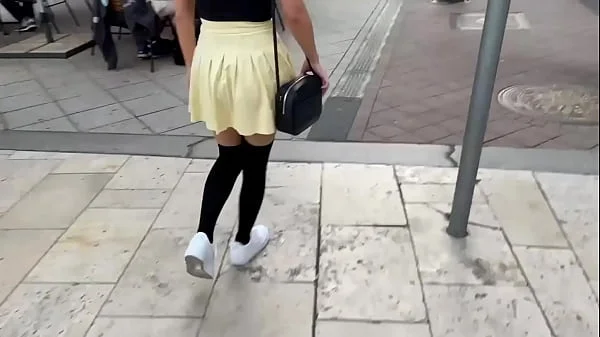 Lovense Lush Control of my Stepsister in Public Place! People Catch us on the Street!!!