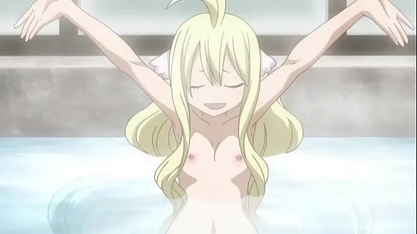 Fairy Tail OVA bath scene [nude filter]