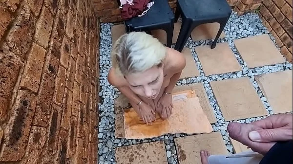 Blonde girl face piss human toilet compilation